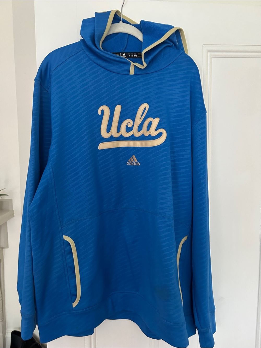 adidas UCLA Crewneck Pullover in True Blue with Gold Trim